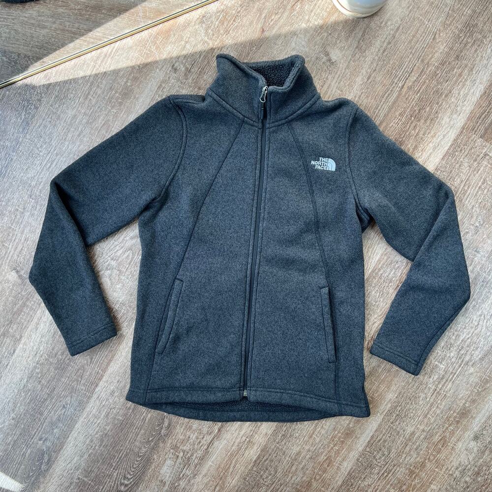 The North Face Crescent Full Zip Fleece Women's Dark Gray Sweatshirt